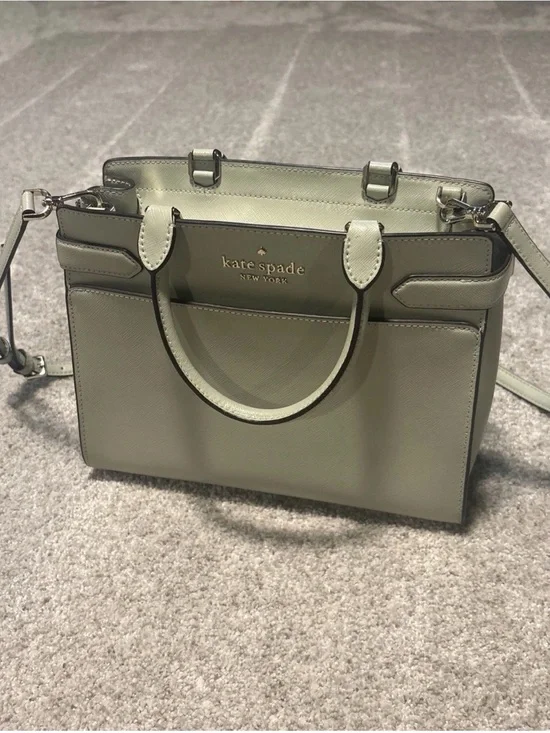 kate spade Olive Green Saffiano Leather Satchel