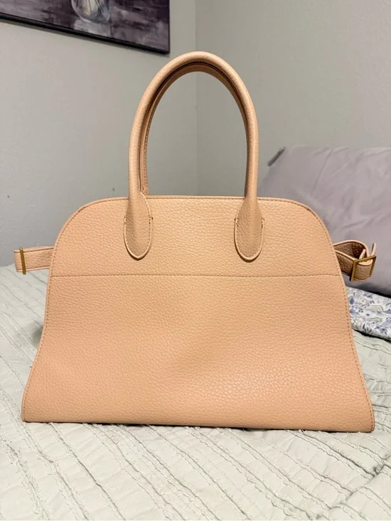 Miztique Pebbled Satchel in Peach