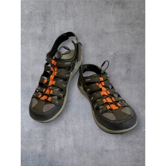 Merrell All Out Blaze Sieve Mens 9 Brown Orange EUC Hiking Water Sandals