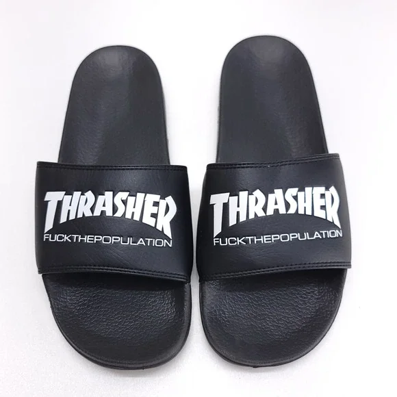 FTP X Thrasher‎ Slides Mens Size 9 Black RARE
