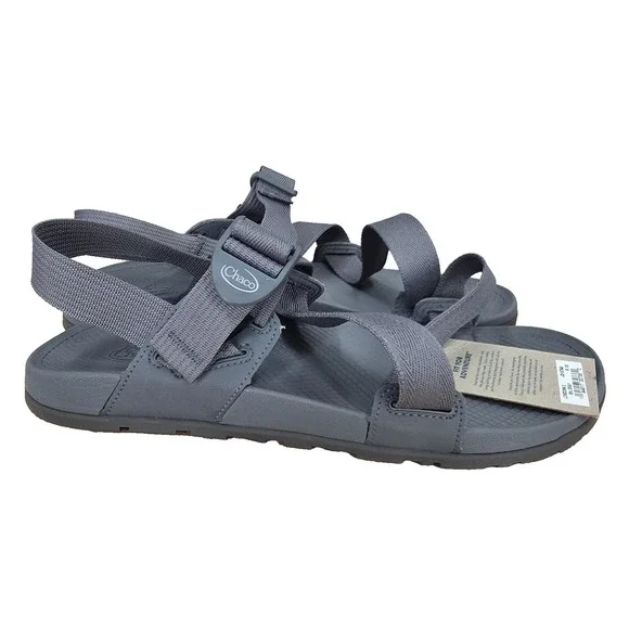 Chaco Lowdown 2 Sandals Mens 12 Gray Adjustable Strap Lightweight Hiking New