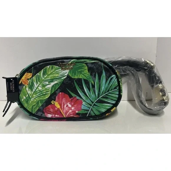 Victoria's Secret Tropic Floral Oval City Belt Bag Fanny Pack Waist Bag NWT