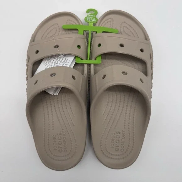 NEW Crocs Unisex Mens 7 Womens  9 Baya Iconic Comfort Beige Tan