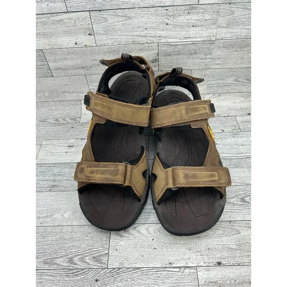 KEEN Targhee III Open Toe Sandals Mens 8.5‎ Brown Waterproof Leather 1022423