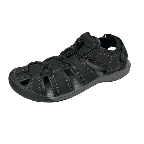 Khombu Mens Travis Black Sandals Size 10 Active Outdoor Hiking Gorpcore Granola