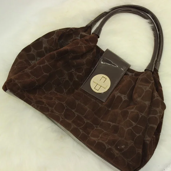 Kate Spade Brown Turnlock Shoulder Satchel