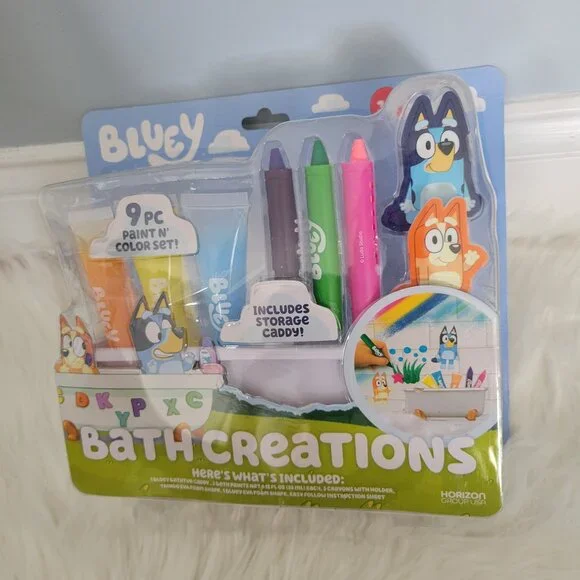 Bluey Bath Creations Coloring Set