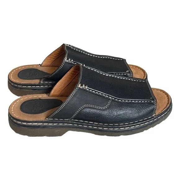 Rare Vintage Dr. Martens Black‎ Y2K 90's Grunge Slide Sandals  AirWair Gorpcore