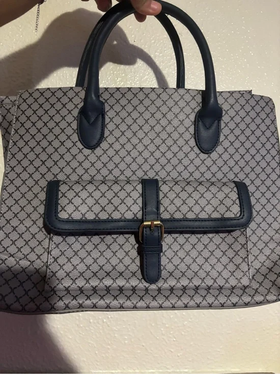 Classic Navy Patterned Women’s Tote Bag