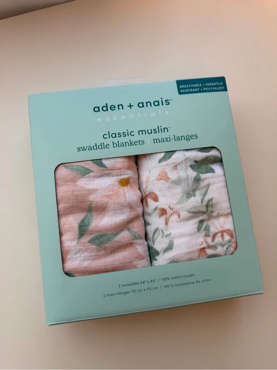 aden + anais Classic Muslin Swaddle Blankets - Mint