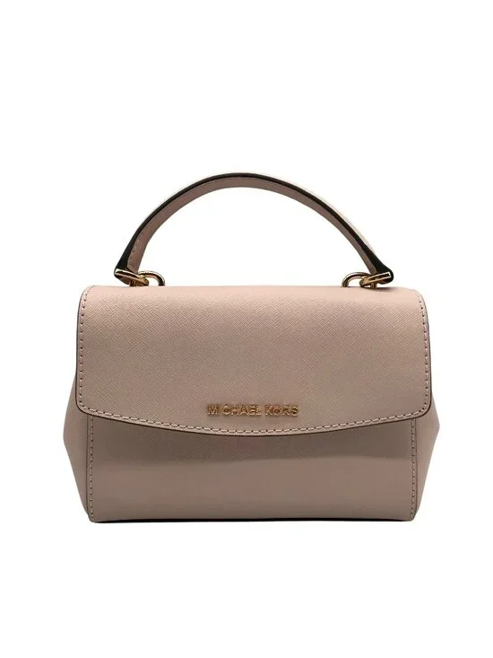 Michael Kors Soft Pink Saffiano Leather Ava Convertible Satchel