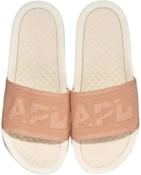 New APL mens  techloom ivory blush slides sandals size 11