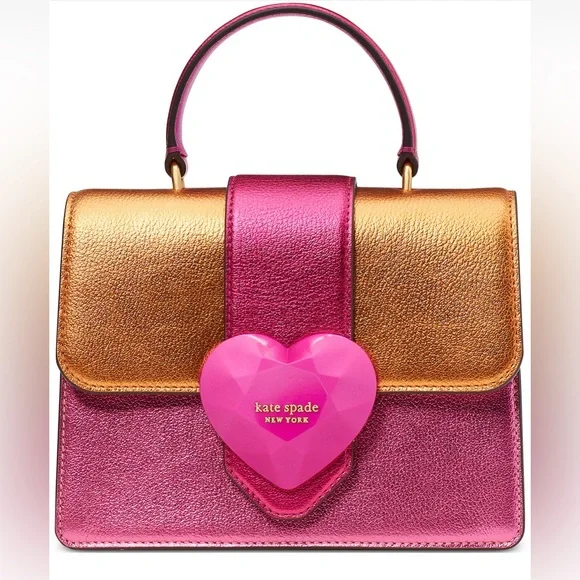 kate spade‎ New York Bijou Colorblocked Metallic Leather Mini Top Handle