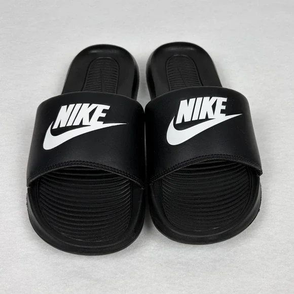 Nike Victori One Mens Slide Sandals Black White CN9675-002 Size 8