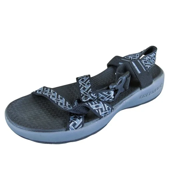 Skechers Men's  Strappy Black Synthetic Size‎ 10 Medium Gently Used 2025