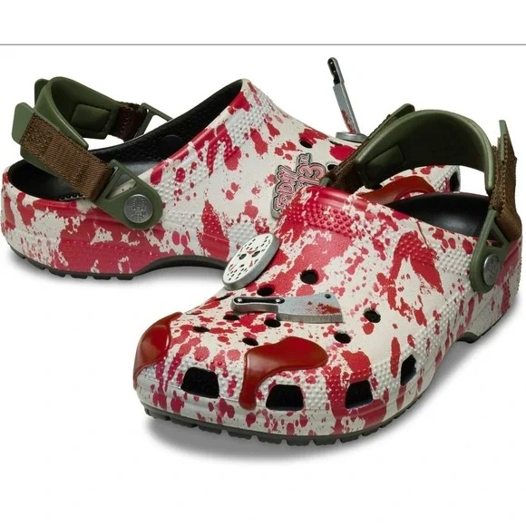 NEW‎ CROCS Classic Clogs Friday The 13th Jason Vorhees Mens 9/Womens 11
