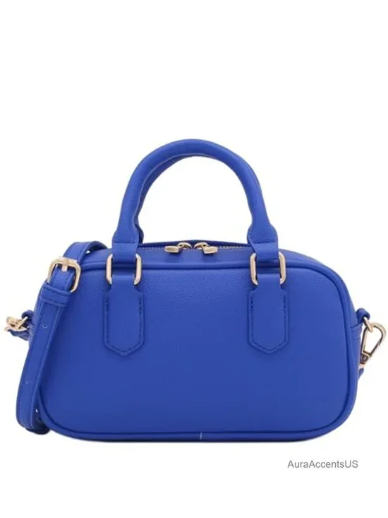 Mini PU Leather Satchel Purse Top Handle Crossbody Bag