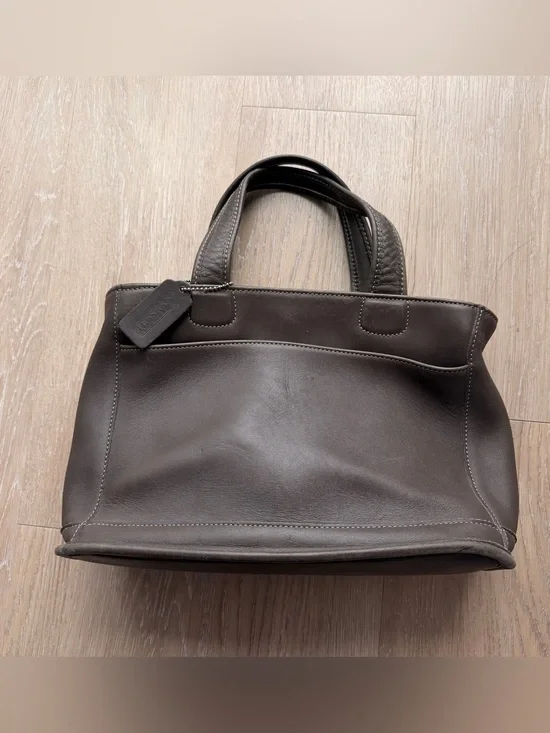 Vintage Coach Bleecker dark brown leather satchel