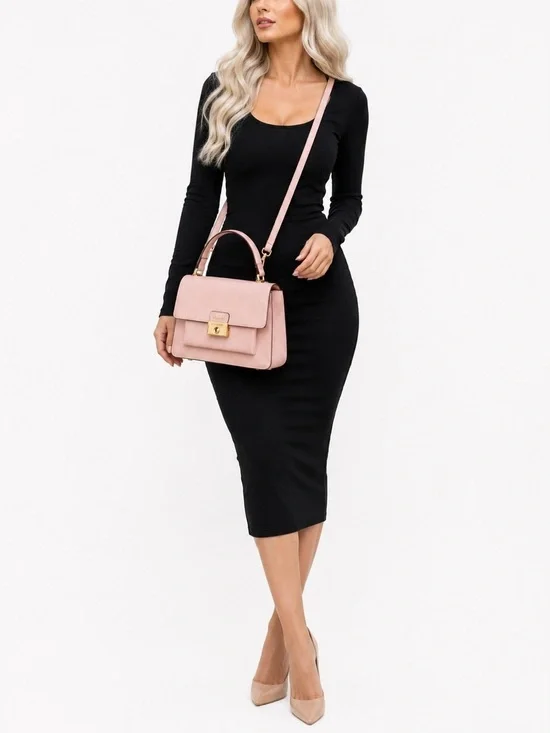 Kate Spade New York Voyage Medium Convertible Leather Crossbody Smoke Rose NWT
