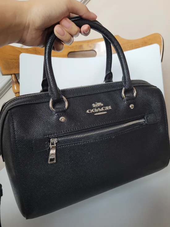 Coach Rowan Satchel Black Medium