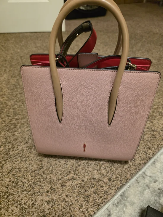Christian Louboutin Paloma Women's Pink Leather Top-Handle Tote/ GORGEOUS
