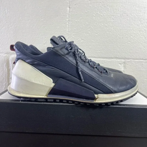 Ecco Biom 2.0 Blue White Trainer Training Shoes Sneaker Men's 8-8.5 US/42 EU