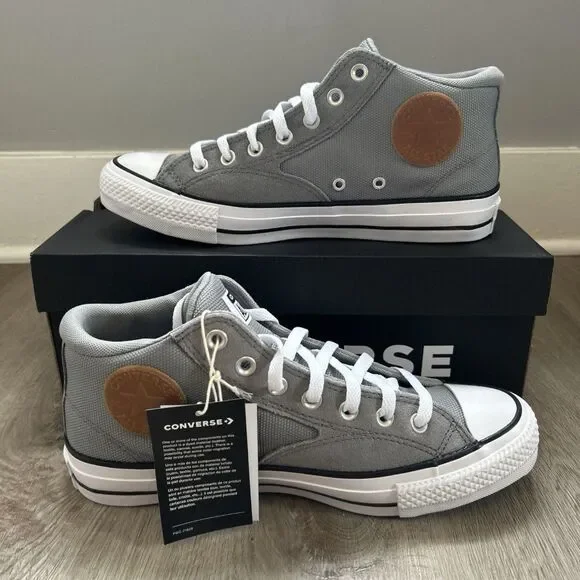 Converse CTAS Malden Street Mid Canvas Mens 13 Gray Shoes Sneakers A09499C NEW