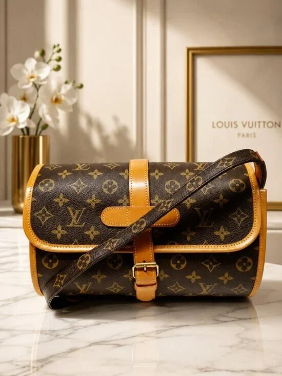 Authentic Louis Vuitton Marne Monogram Crossbody Shoulder Bag