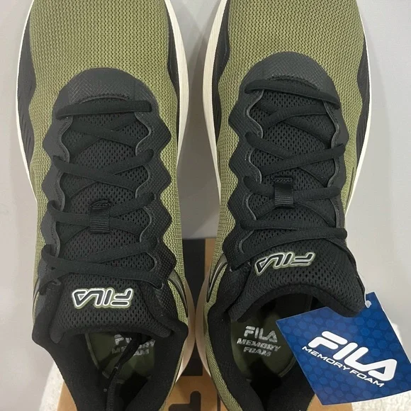Fila Olive and‎ Black Athletic Shoes