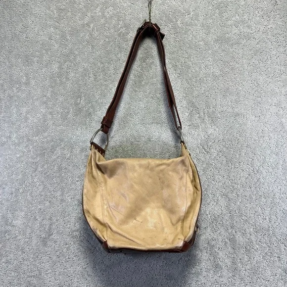 VINTAGE Marino Orlandi Bag Italian Geniune Leather Tan‎ Brown Crossbody Shoulder