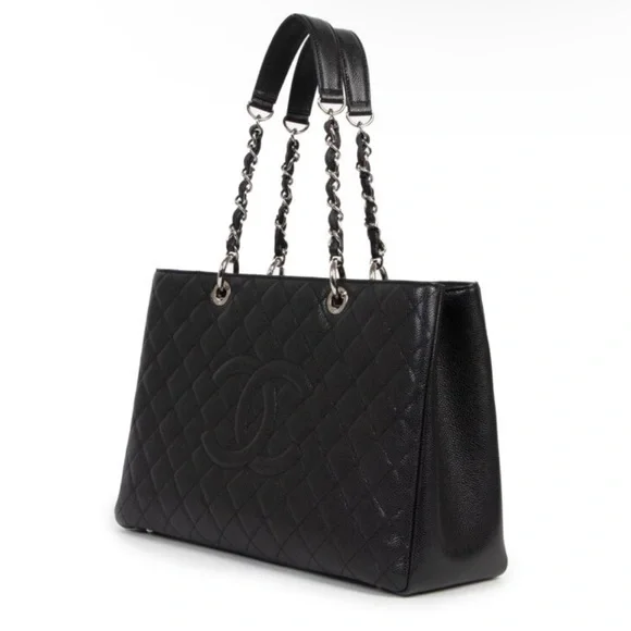 Chanel Black Caviar Grand Shopping Tote (GST)