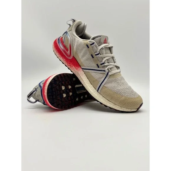 Adidas Ultraboost 20 Longest Day in Golf Tan Red Blue Mens 10.5 GW3445