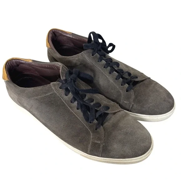 Allen Edmonds Courtside Lace-up‎ Sneaker Grey Suede Size 10