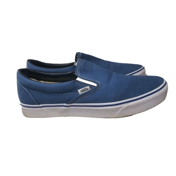 Vans Skate Shoes Men Size 11.5 Sneakers Blue 721356