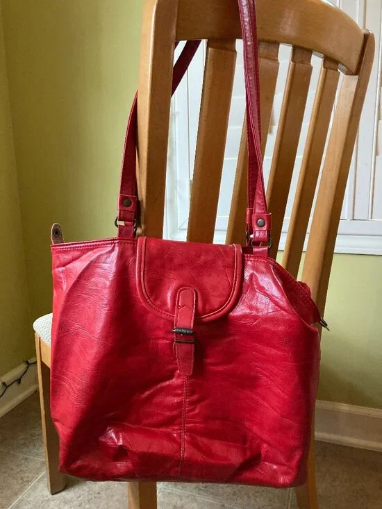 Red Leather Capezio bag