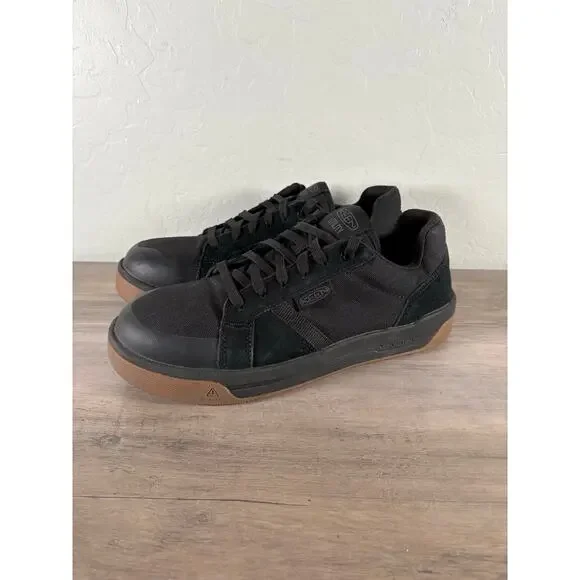 Keen Utility Mens Kenton ESD CT Black/Gum Canvas Work‎ Shoes Sneakers size 8 D
