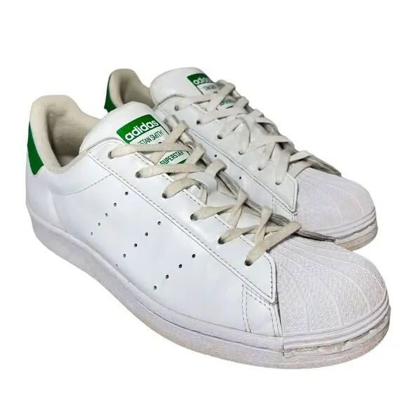 Adidas Superstar Stan Smith Men's Shoes Size‎ 6 Cloud J White Green