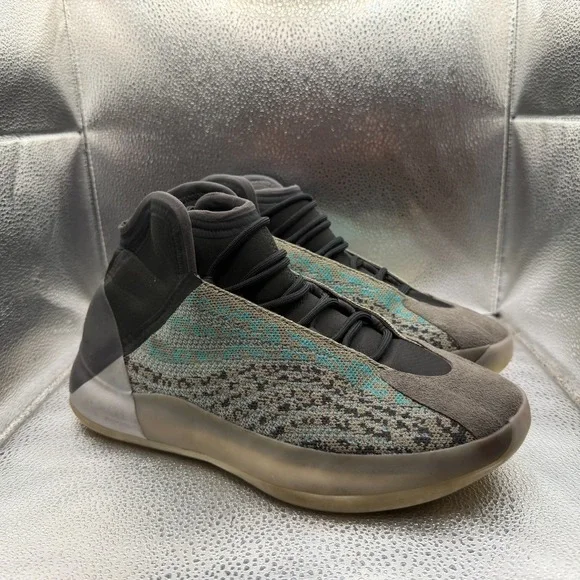 Size 9 Adidas Yeezy QNTM Slip On Primeknit Teal Blue Mens‎ Sneaker Shoes G58864