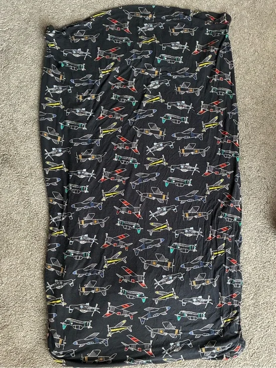 Little Sleepies Airplane Print crib Sheet