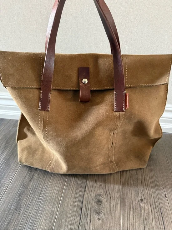 Frank Daniel Suede Large Shoulder Bag
