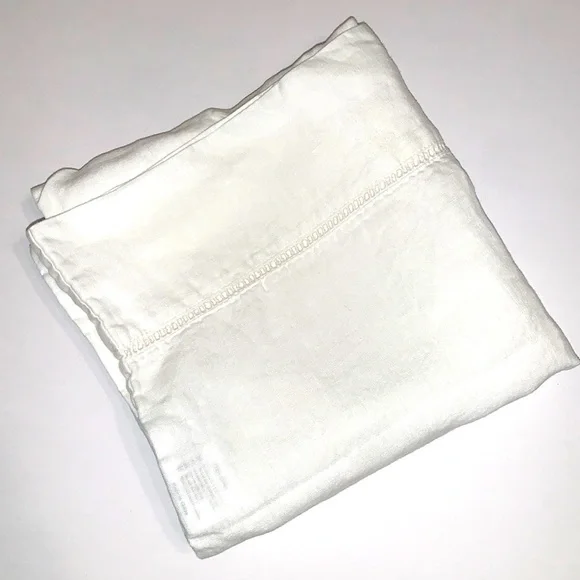 Simple Opulence Ivory King Size French Linen Pillowcase