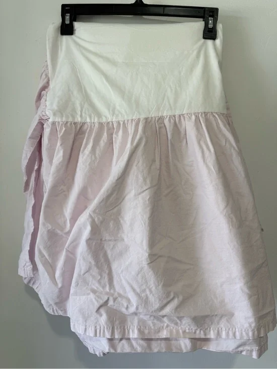 Simply Shabby Chic Pale Pink Ruffled Cotton Bed Skirt Dust Ruffle- Full