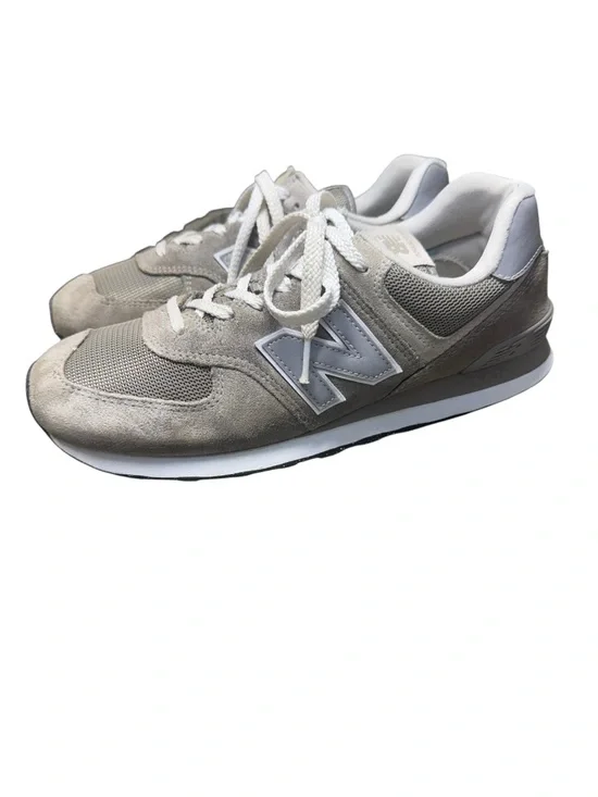 New Balance 574 Men’s Light Gray Suede & Mesh Runners