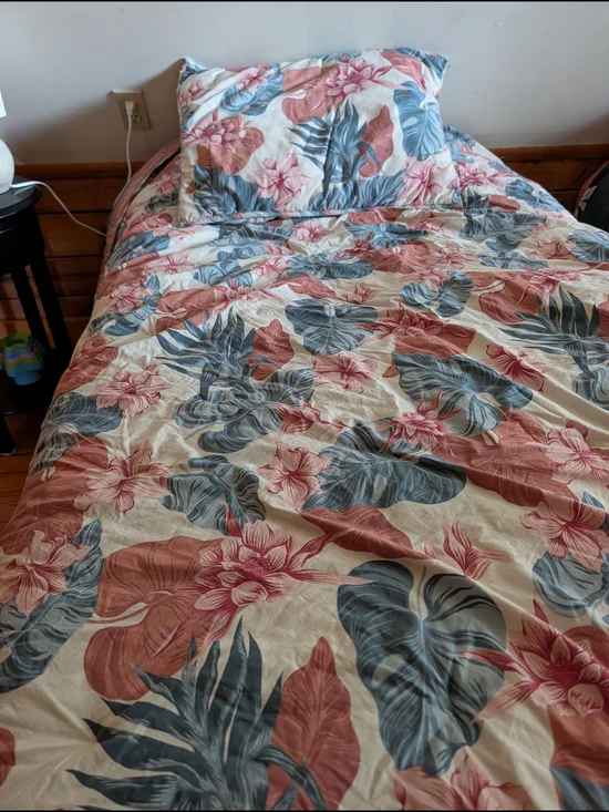 Pottery Barn Teen Tropical Floral Cotton Comforter Set Twin/Twin XL