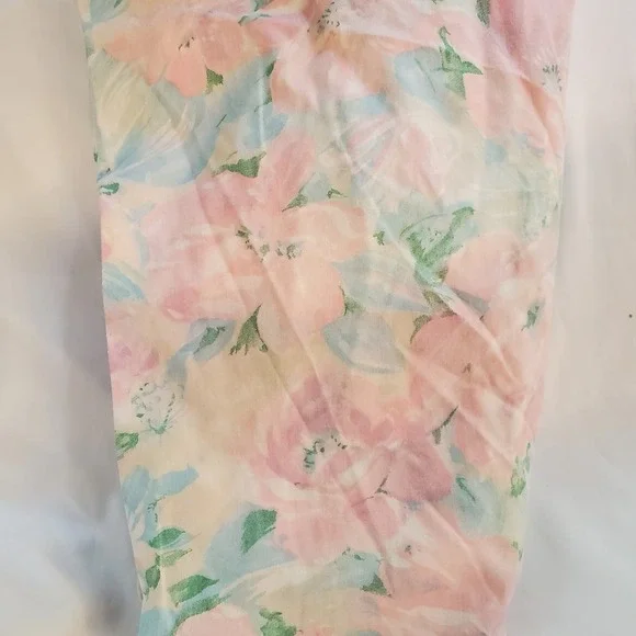 Vintage Floral Fitted Sheet Pink Blue Green baby girl‎ crib toddler sheet