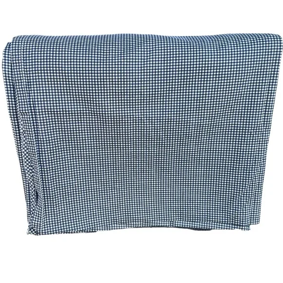 Vintage Ralph Lauren Wendy Small Gingham Blue King Size Flat Sheet READ