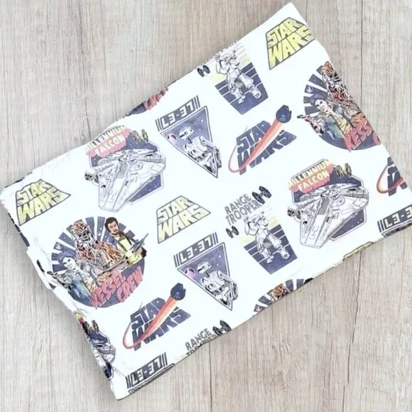 Pottery Barn Kids Star Wars Standard Pillowcase Millennium Falcon Jedi