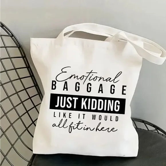 Emotional Baggage Canvas Tote Bag