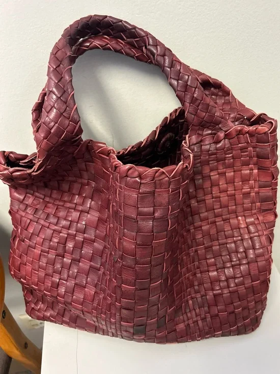 FALORNI Italia le Borse handmade woven Intrecciato Italian leather purse bag