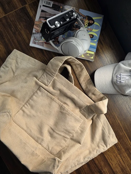 Urban Outfitters Beige Corduroy Tote